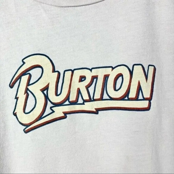 Burton Snowboards Pale Pink Graphic Cotton T-Shirt M - Picture 3 of 6